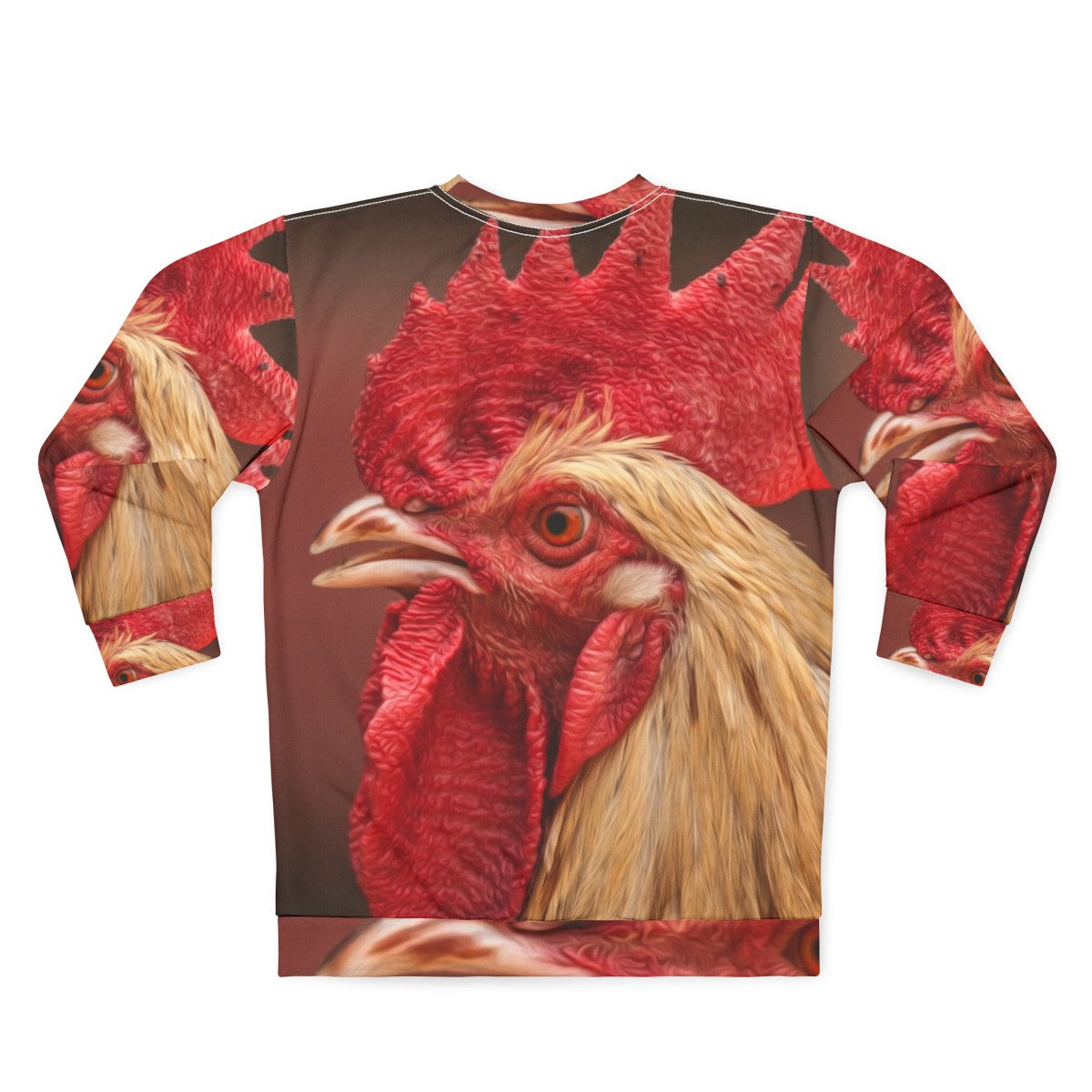 Rooster Chicken Graphic Sweatshirt - Back