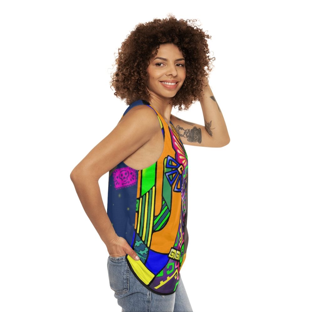 Prehispanic Xoloitzcuintle Unisex Tank Top - women side