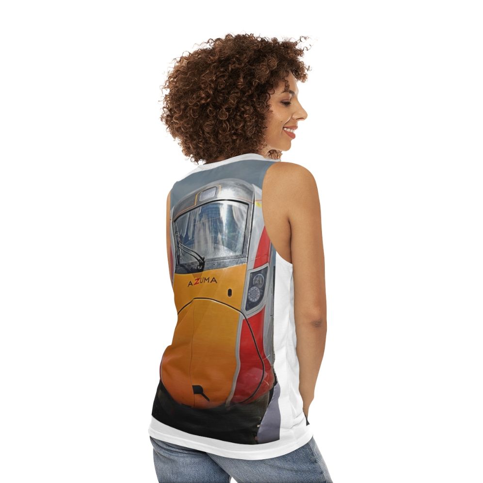 LNER Azuma High-Speed Train Unisex Tank Top - women back