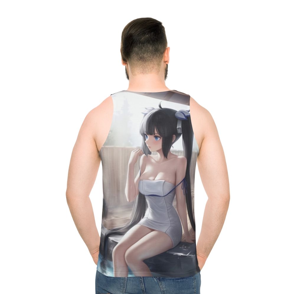 Hestia Anime Tank Top - men back