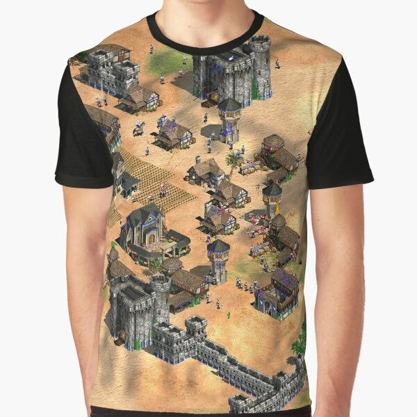 Vintage "Age of Empires" graphic t-shirt for gaming enthusiasts and retro video game fans