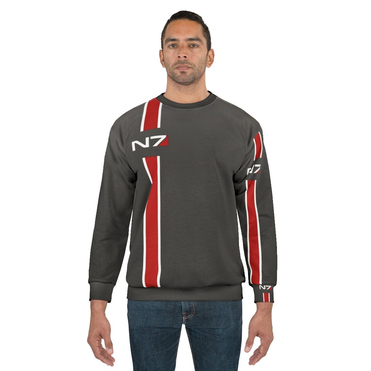 Mass Effect N7 Iconic Sweatshirt featuring Commander Shepard - men