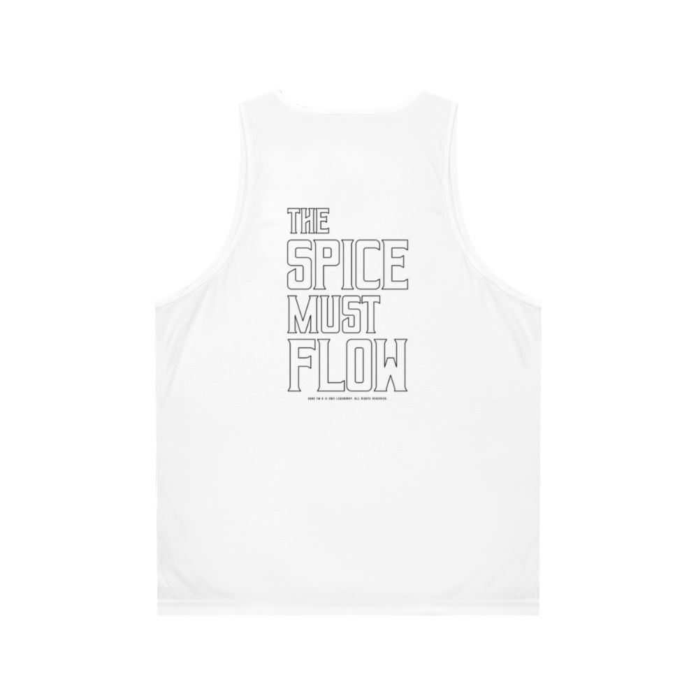 Dune The Spice Must Flow Unisex Tank Top - Back