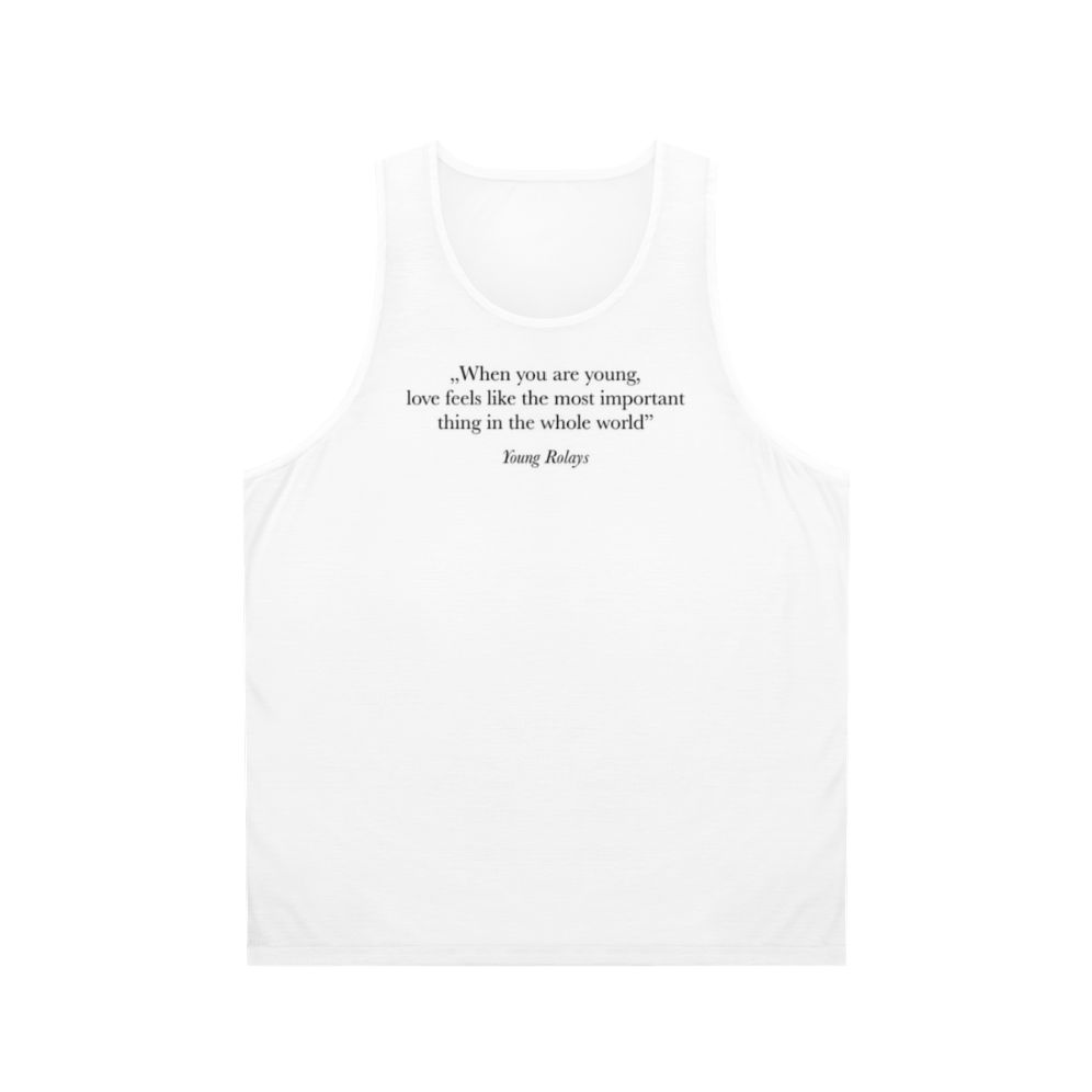 "When You Are Young" Unisex Tank Top for Young Royals Fans