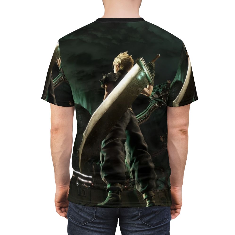 Final Fantasy Cloud Strife Inspired Fan T-shirt - men back