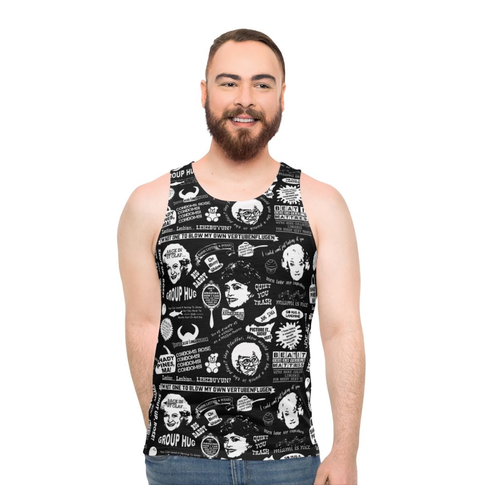 Retro Golden Girls Unisex Tank Top - men