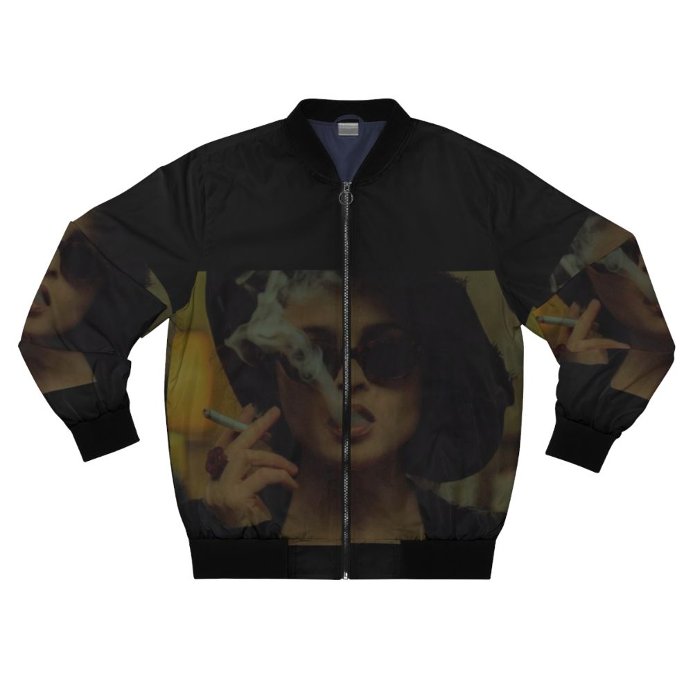 Fight Club Marla Singer Bomber Jacket with Smoke Effects