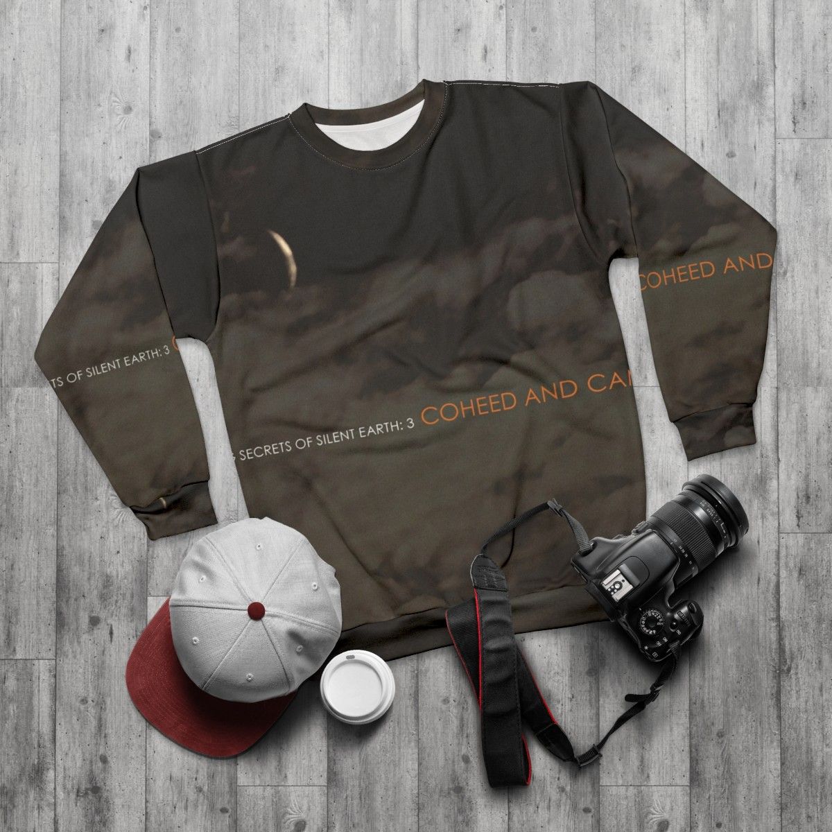 Coheed and Cambria 'In Keeping Secrets of Silent Earth' album cover sweatshirt - flat lay