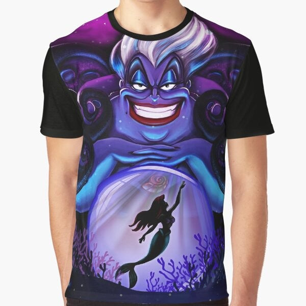 Ursula the Sea Witch from The Little Mermaid graphic t-shirt