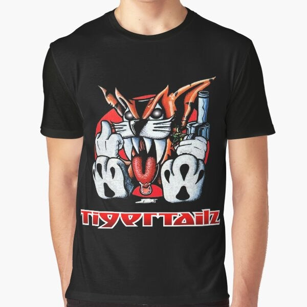 Tigertailz Glam Metal Band Graphic T-Shirt