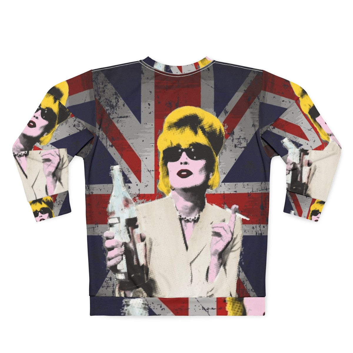 Absolutely Fabulous Sweatshirt featuring pop art design - Back