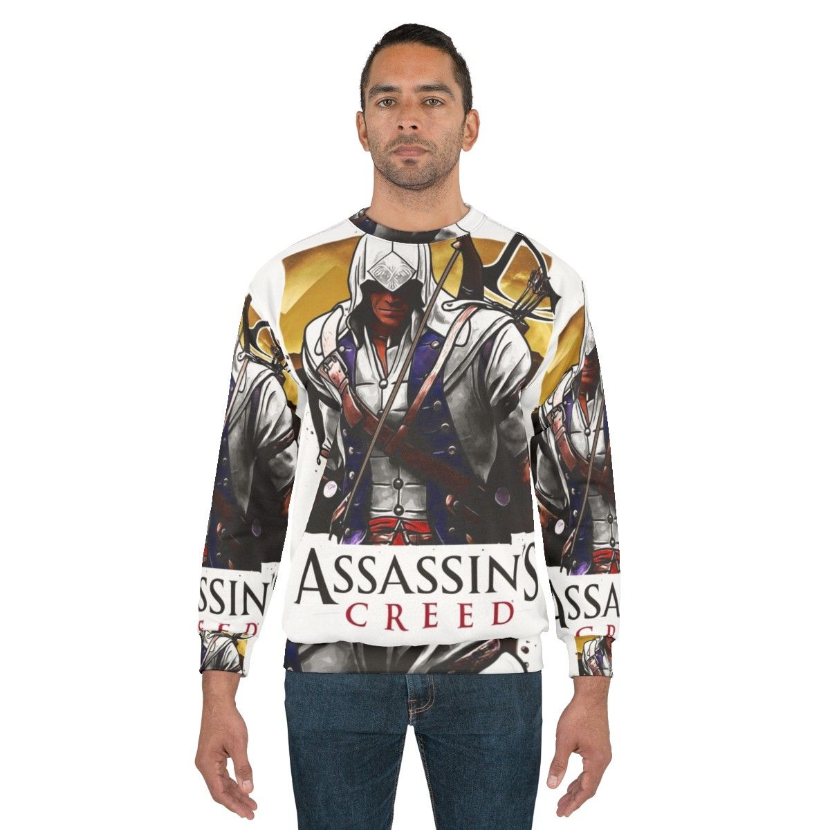 Assassin's Creed Sweatshirt 3 Featuring Iconic Assassin's Creed Symbols - men