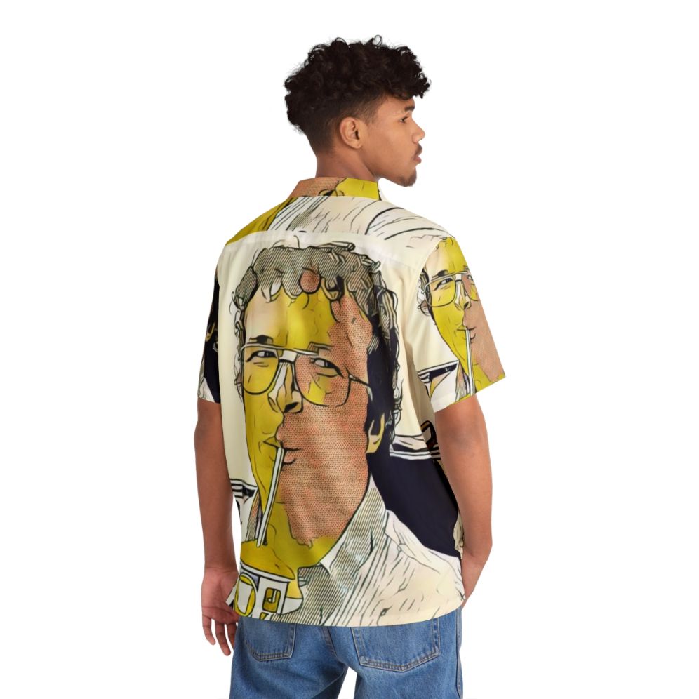 Stranger Things Alexei Slurps Cherry Slurpee Hawaiian Shirt - Flat lay