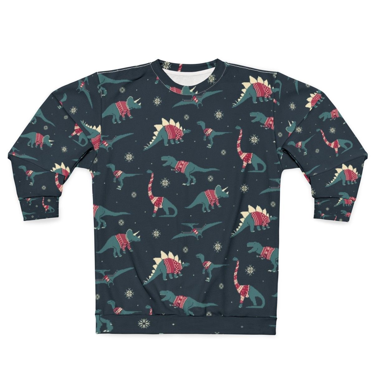 Dinos in Sweaters Festive Dinosaur Sweatshirt