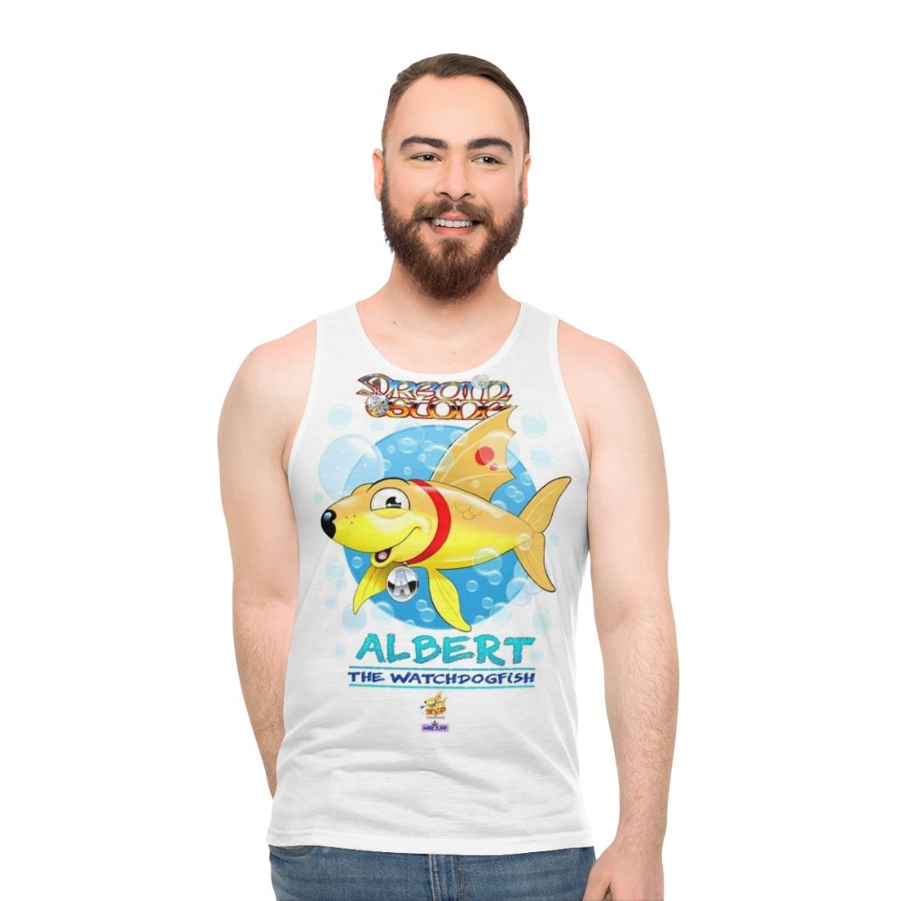 Watchdog Fish Unisex Tank Top - men