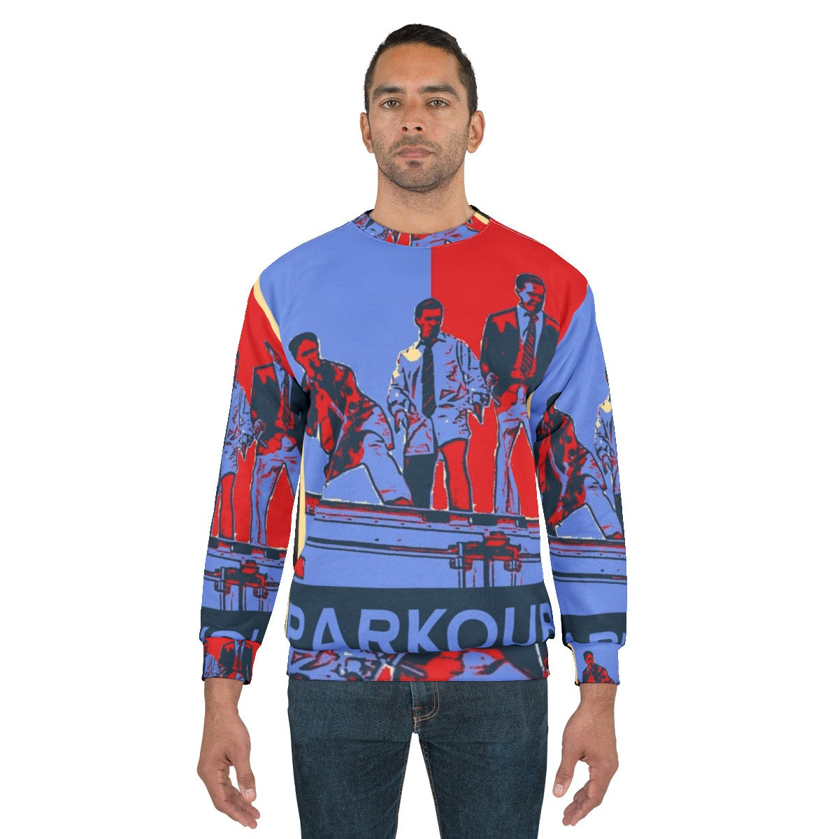 Parkour Sweatshirt featuring characters from The Office - men