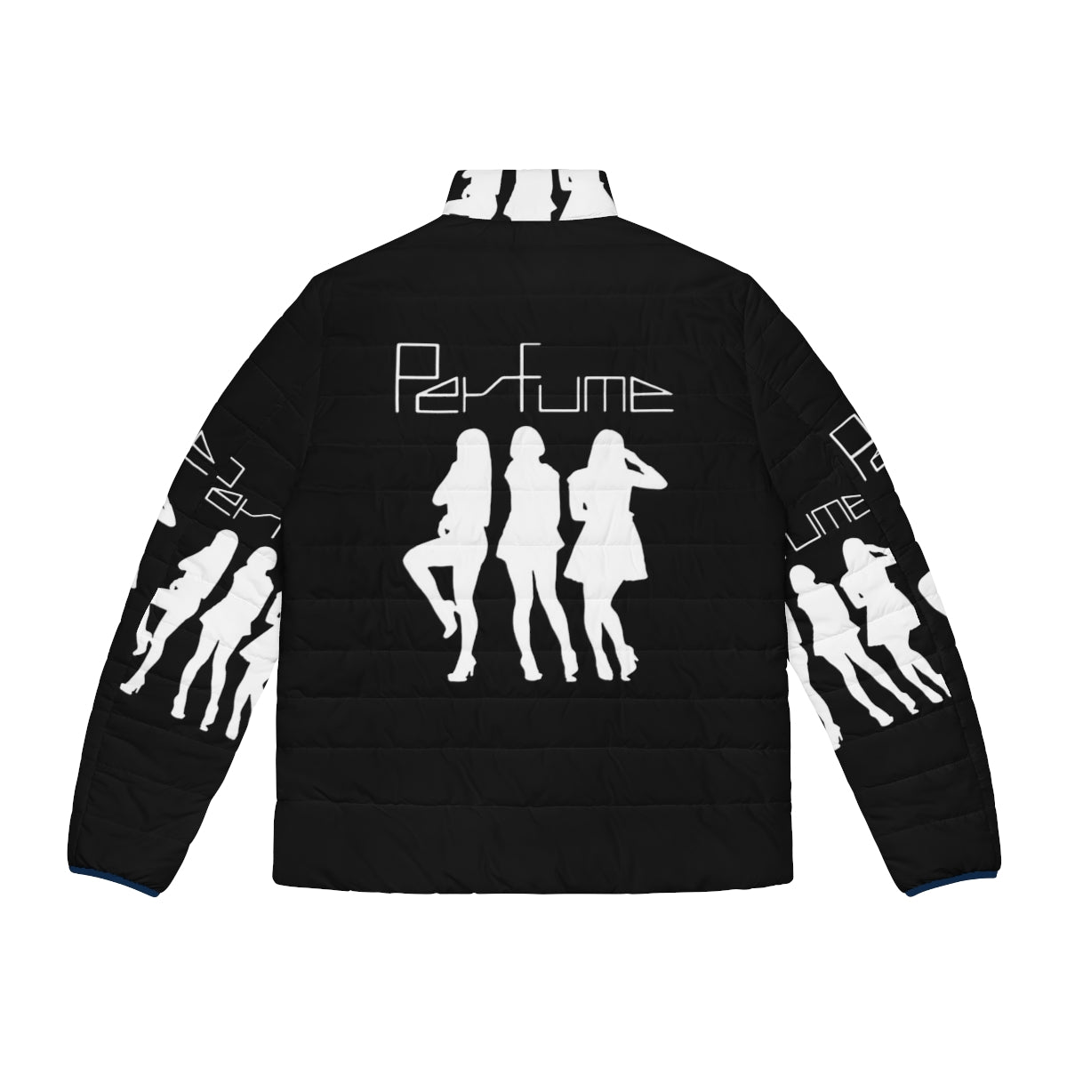 Perfume J-Pop Puffer Jacket for Japanese Music Lovers - Back