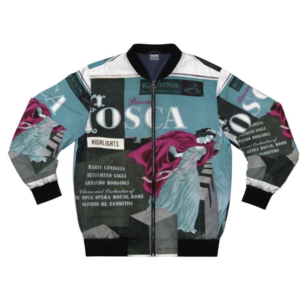 Tosca Opera Illustration Highlights Bomber Jacket