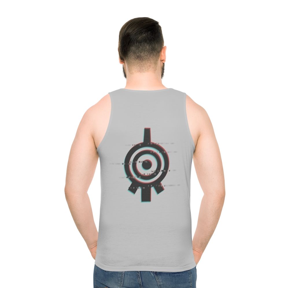 Code Lyoko Glitching Xana Unisex Tank Top - men back