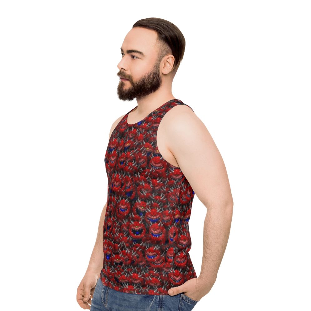 Doom Cacodemon Unisex Tank Top - men side