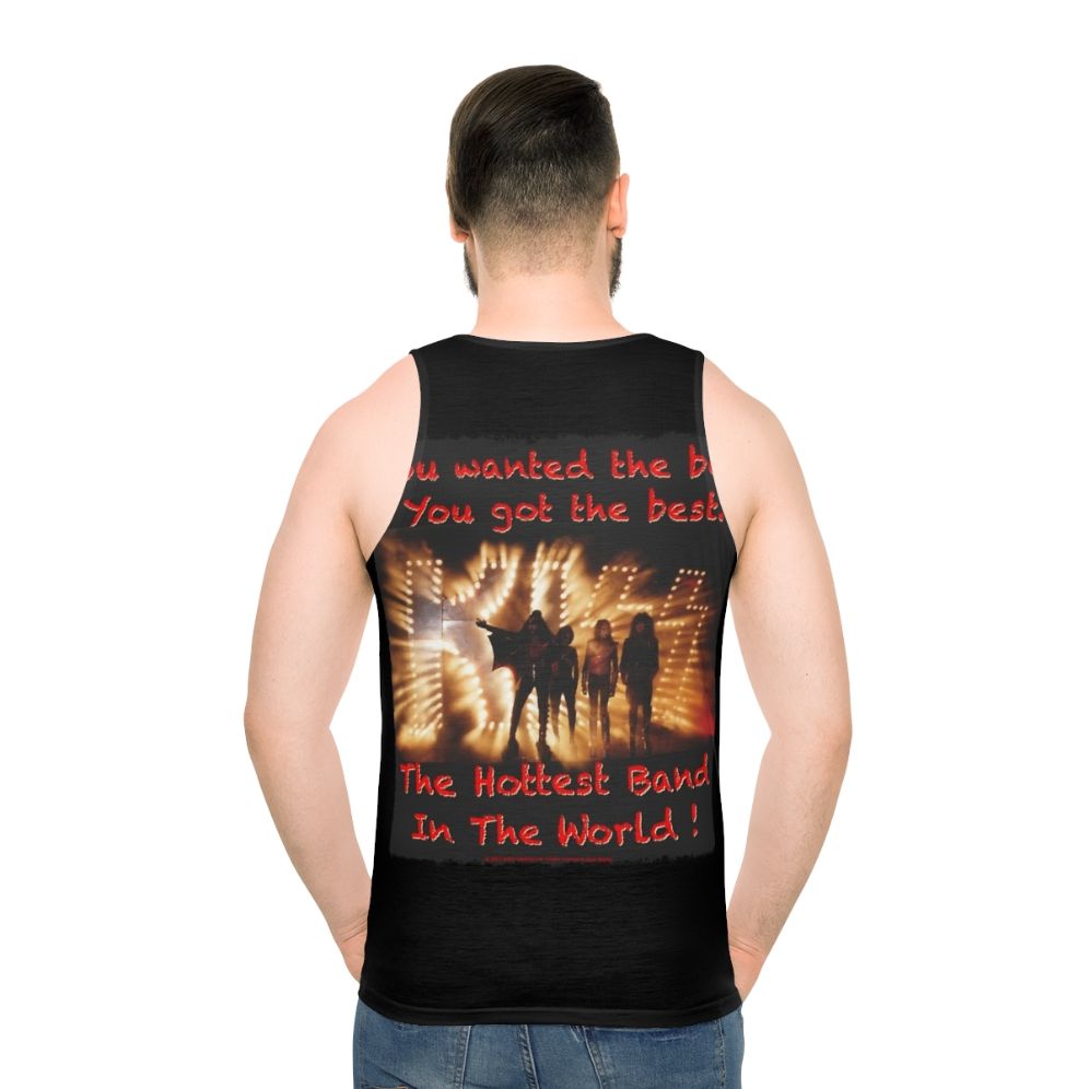 Vintage Kiss Band Unisex Rock Music Tank Top - men back