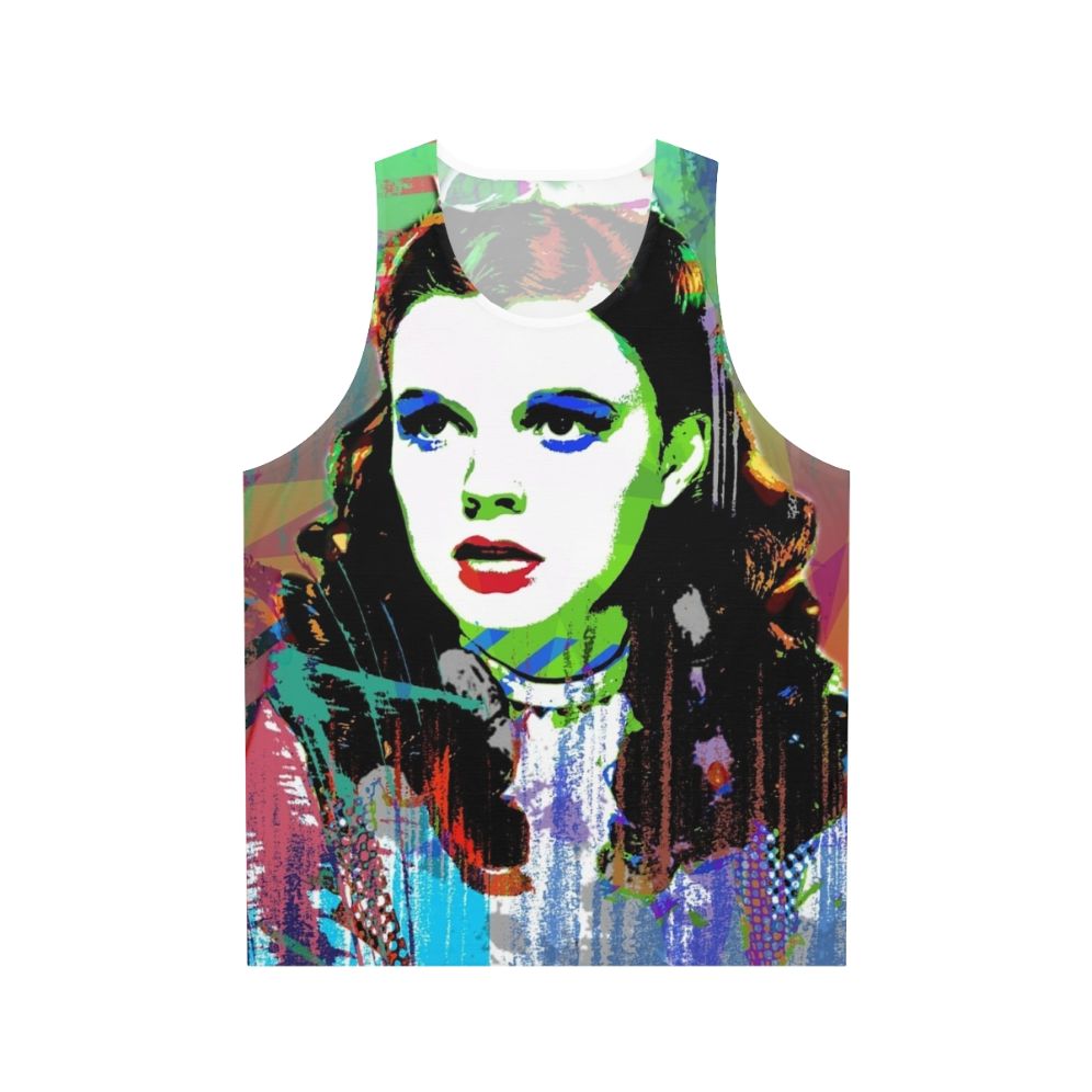 Unisex tank top with Judy Garland and Wizard of Oz inspired design