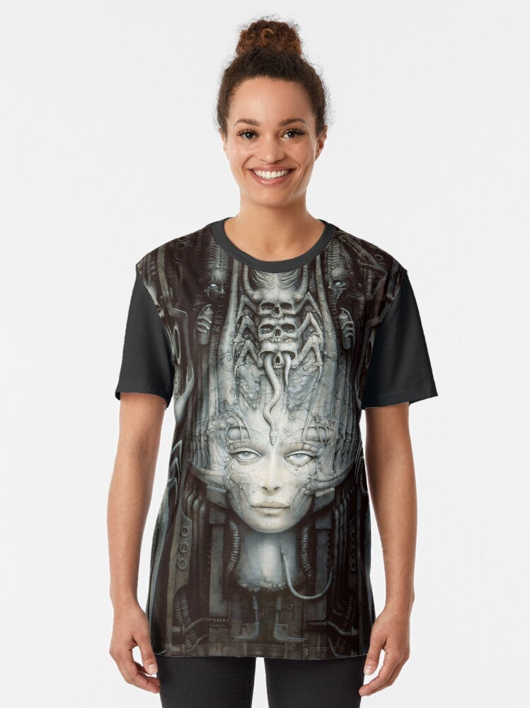 HR Giger Alien Graphic T-Shirt - Women