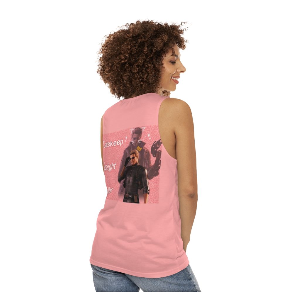 Resident Evil Albert Wesker Unisex Tank Top - women back