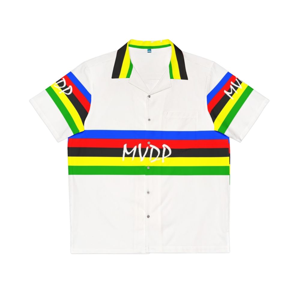 Mathieu Van Der Poel World Champion Hawaiian Cycling Shirt