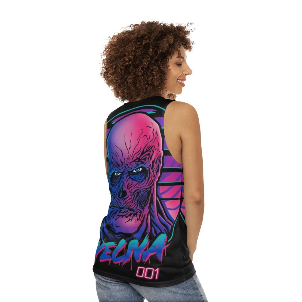 Retro Vecna horror fantasy tank top - women back