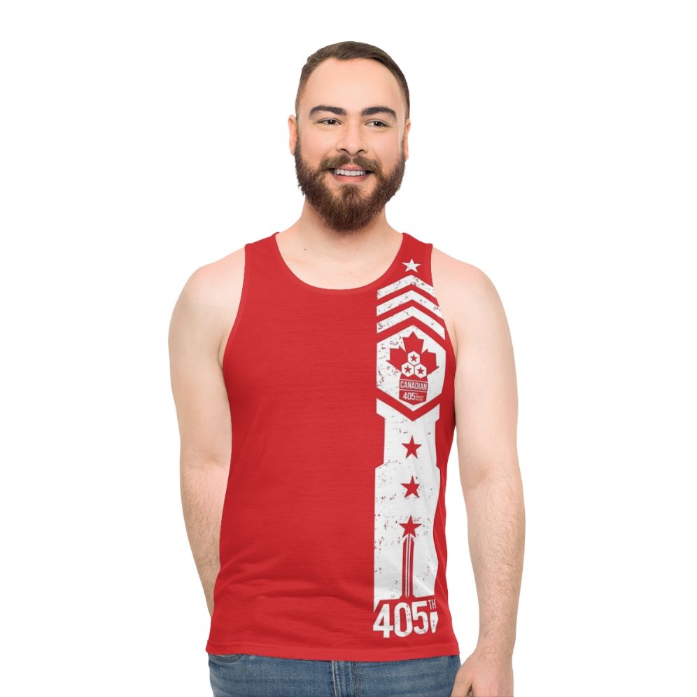 405th Canadian Regiment Unisex Halo Spartan Tank Top - men