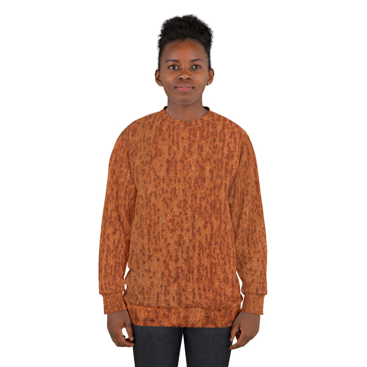 Rusty metallic industrial vintage sweatshirt - women