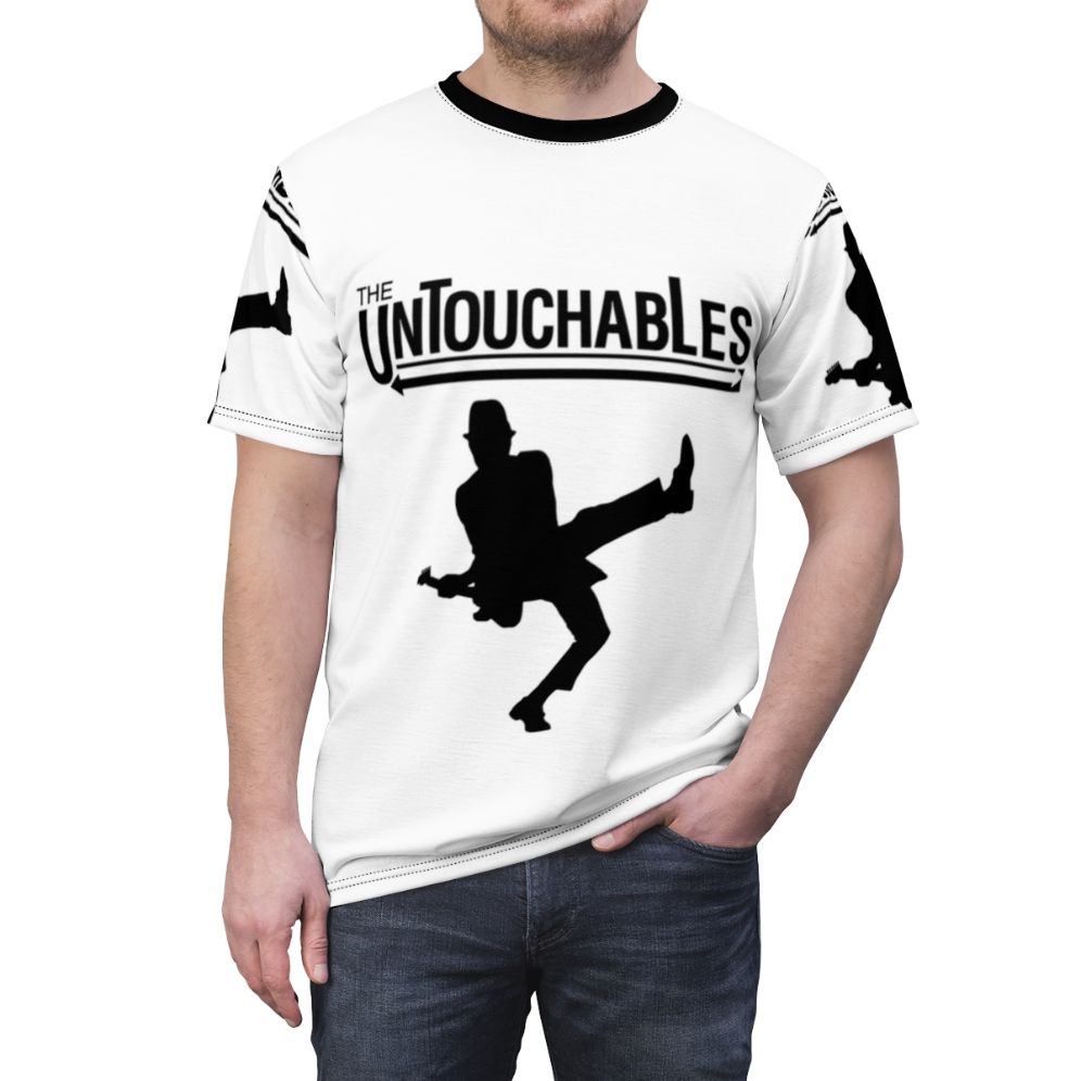 Vintage-inspired The Untouchables band logo graphic t-shirt - men front