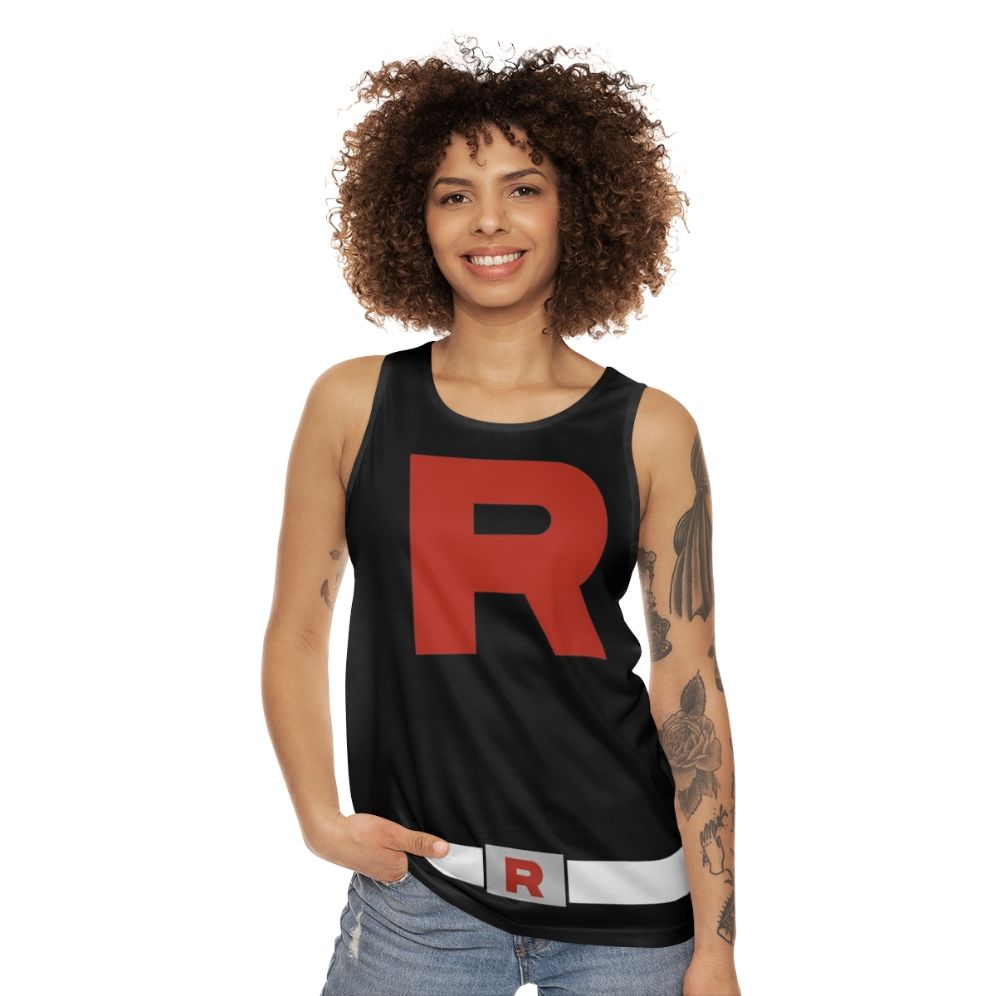 Team Rocket Grunt Rocket Belt Unisex Tank Top - women