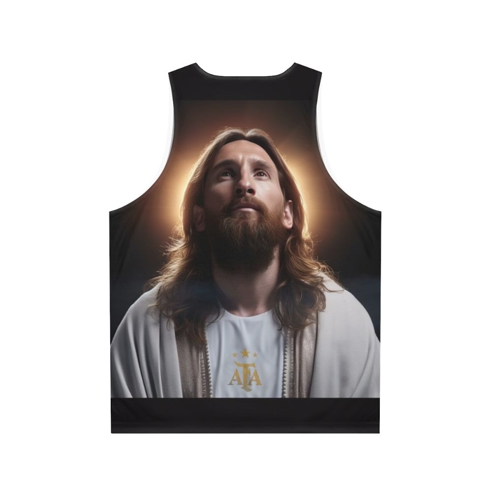 Lionel Messi Messiah Unisex Sports Tank Top - Back