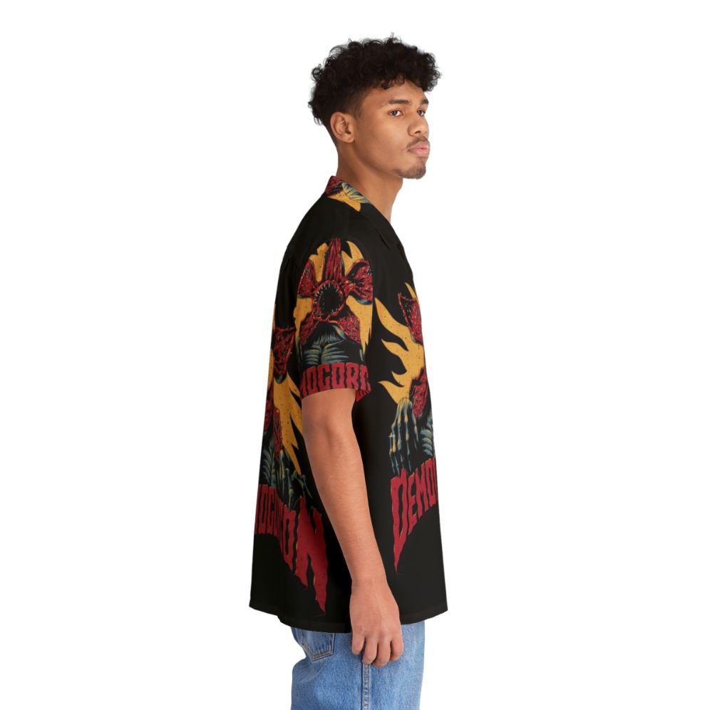 Demogorgon Hawaiian Shirt featuring the iconic monster from Stranger Things - People Pight