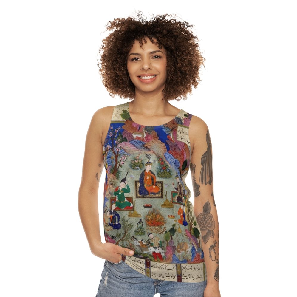 Unisex Shahnameh Persian Poet Tank Top - women