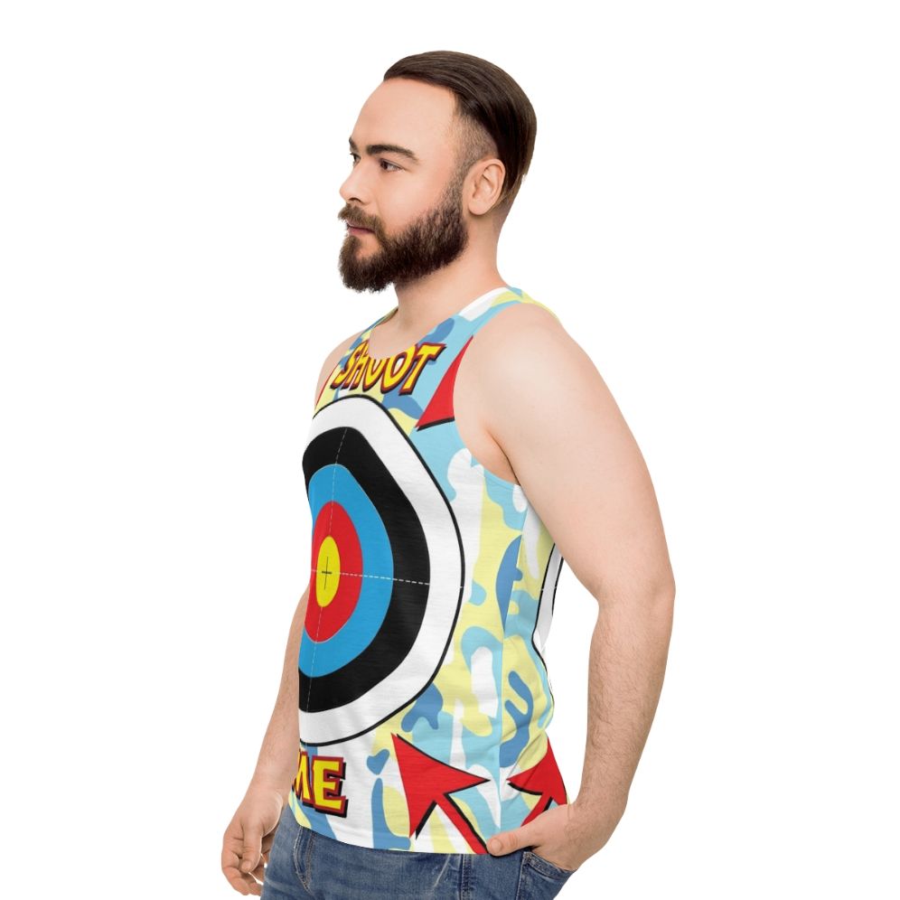 Paintball Stag Hen Do Target Unisex Tank Top - men side