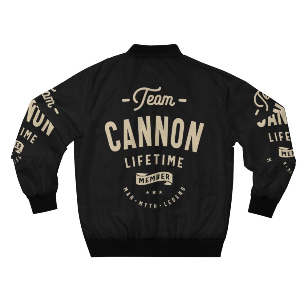 Personalized Cannon Bomber Jacket with Bold and Witty Design - Back