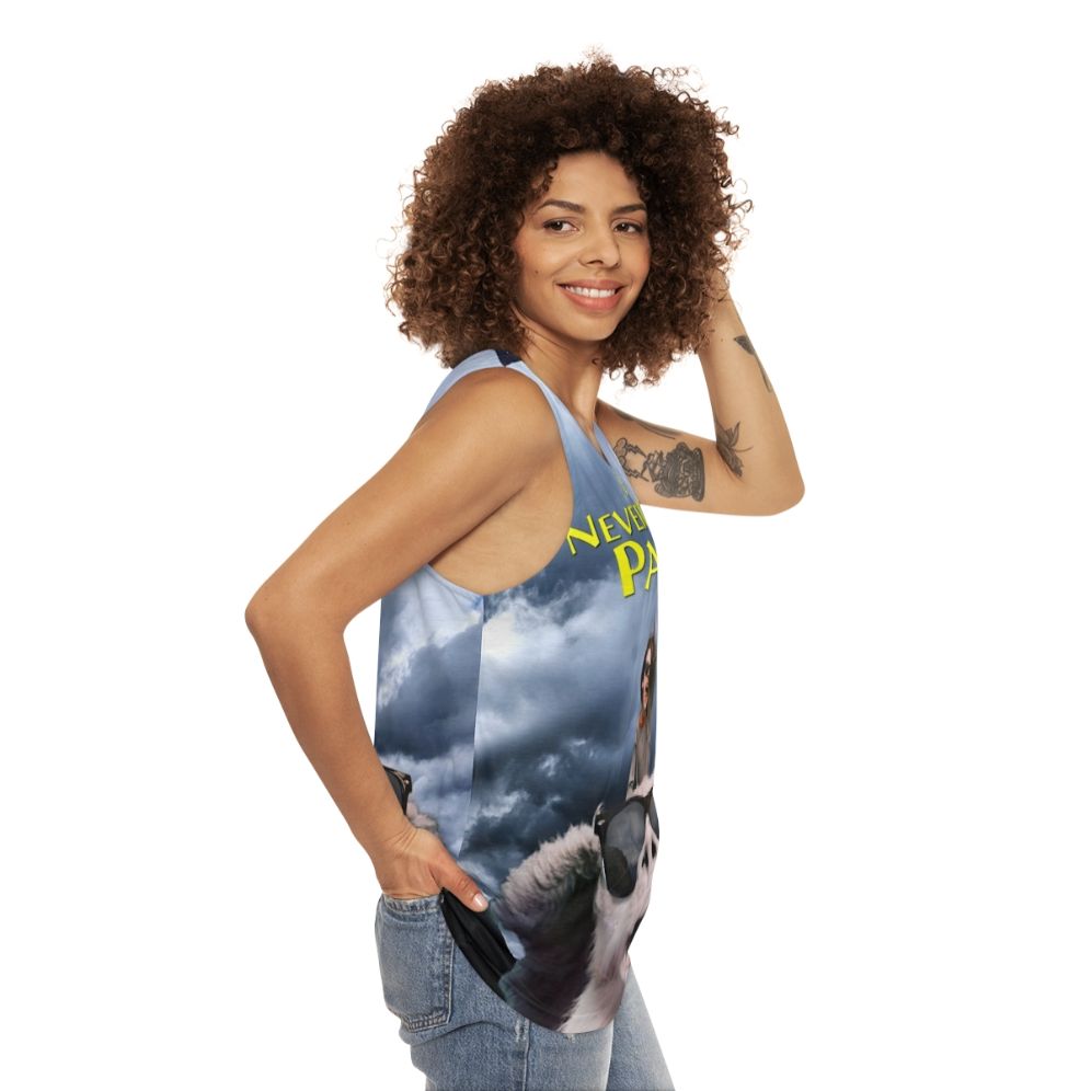 Unisex "The Neverending Party" fantasy-inspired tank top - women side