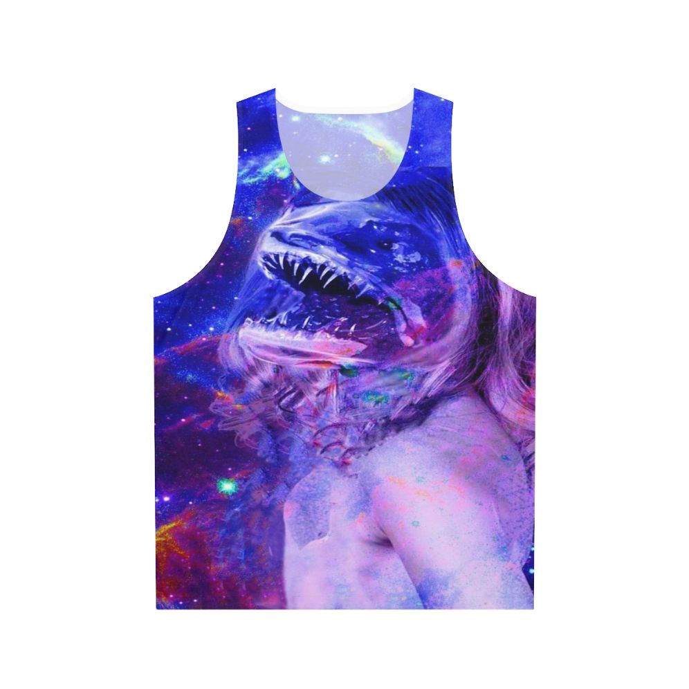 Unisex Ikaroa fantasy tank top with nature-inspired designs