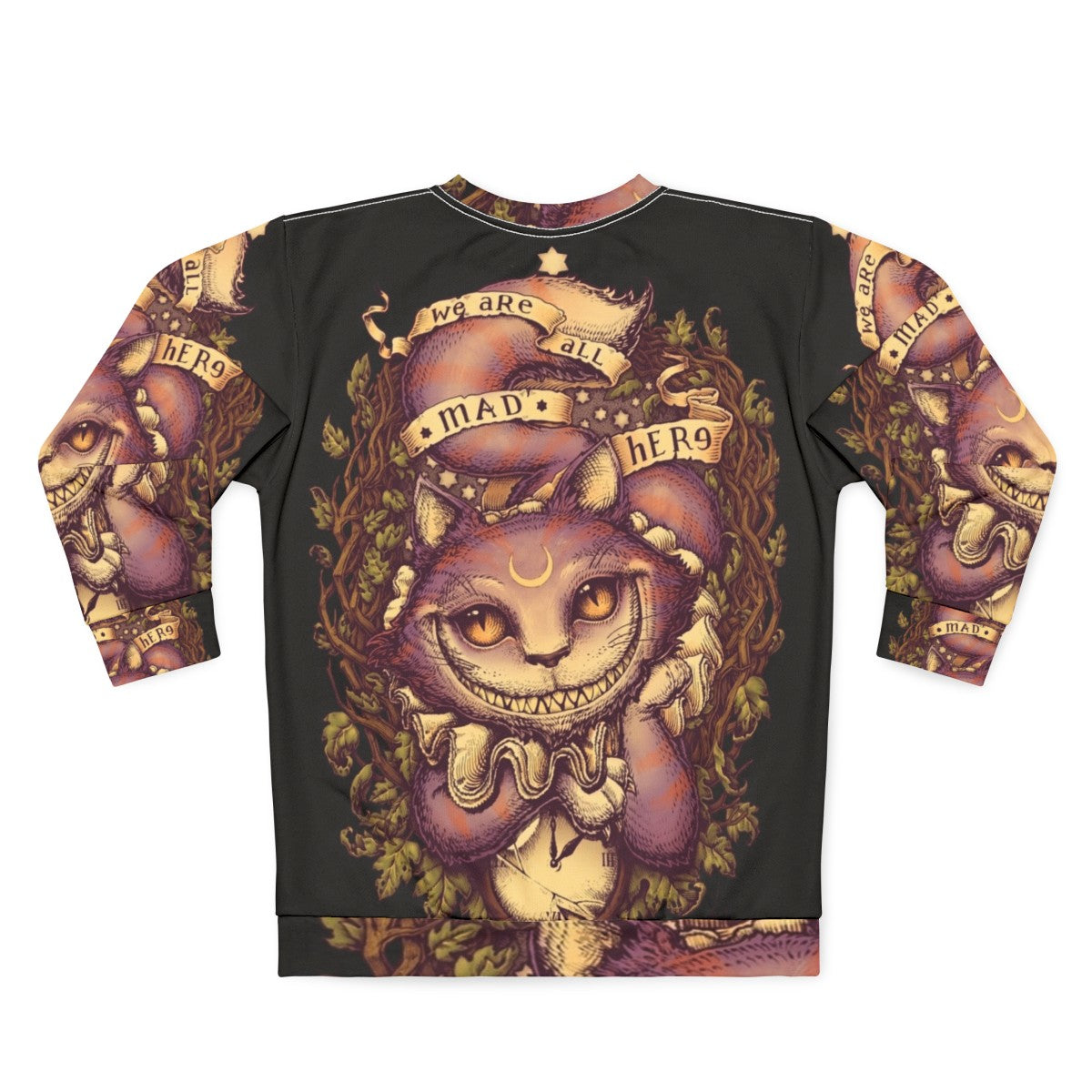 Cheshire Cat Inspired Sweatshirt - Back