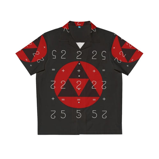 Black and Red Hawaiian Shirt with Protest-Inspired Design