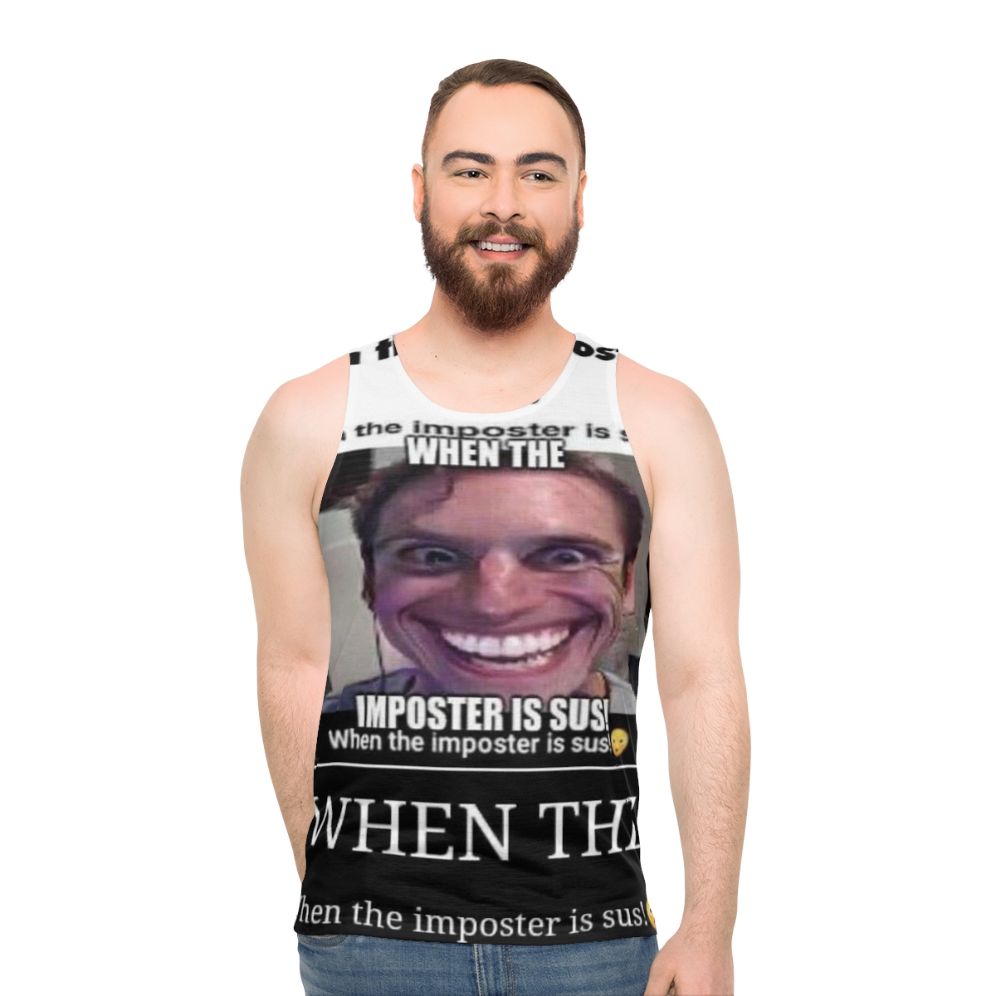 Among Us Impostor Sus Unisex Tank Top - men