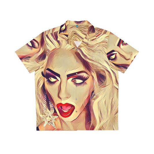 Alyssa Edwards Hawaiian Shirt with Floral Pattern