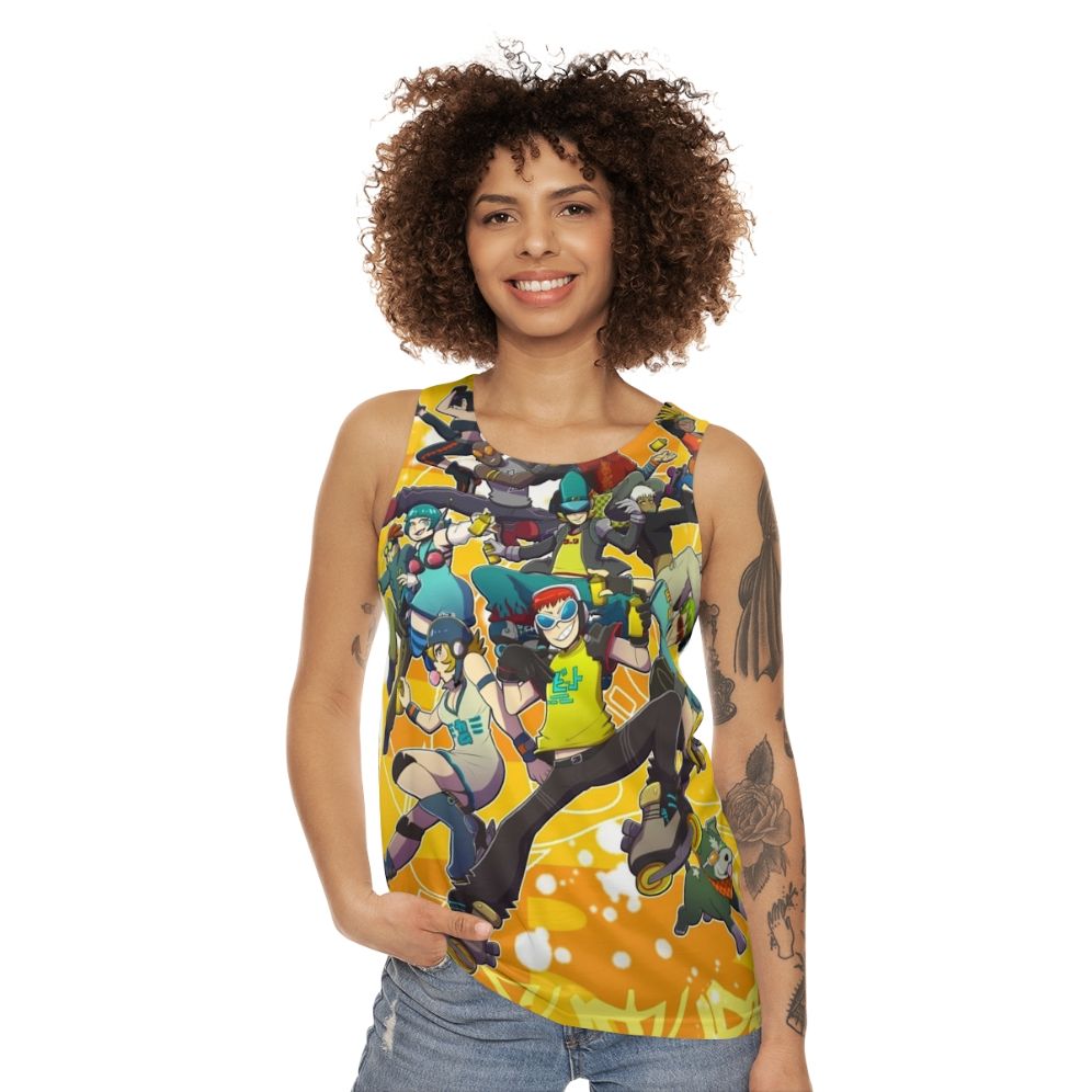 Unisex jet set radio inspired tank top - women