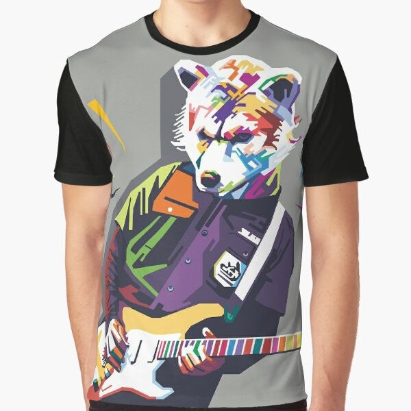 Man With a Mission Japanese Band Graphic T-Shirt featuring WPAP pop art style design