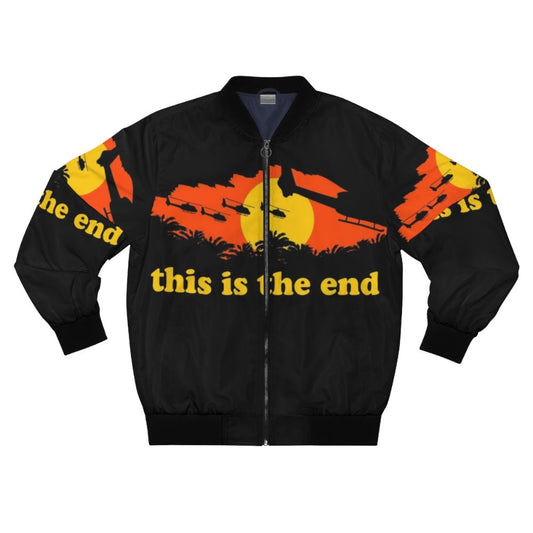 Apocalypse Now inspired bomber jacket with "This is the End" graphic