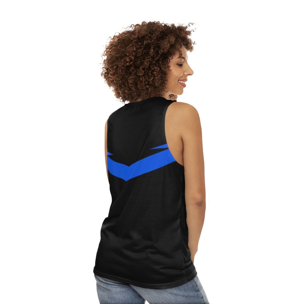 Nightwing Superhero Tank Top - women back