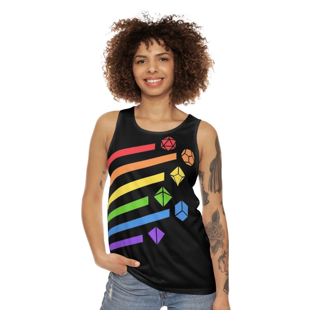 Tabletop RPG Dice Set Unisex Tank Top - women